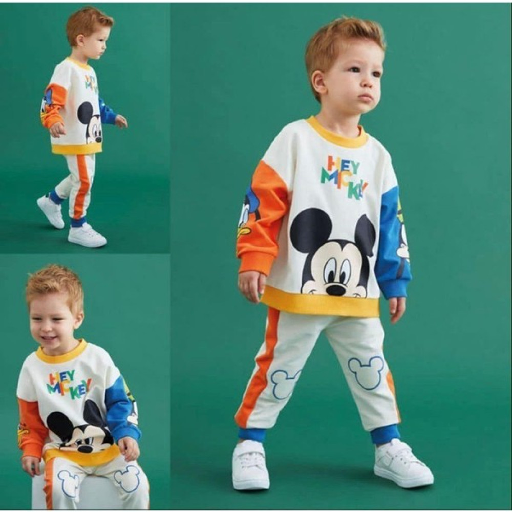 Rapapa Erkek Çocuk Mickey Mouse Eşofman Takımı 2245 Erkek Çocuk Giyim Takımı Fiyatı
