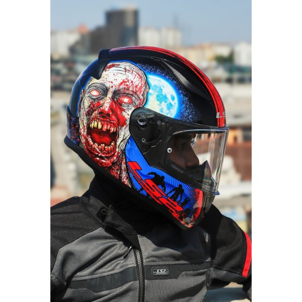 Rapıd 2 Zombıe Siyah-Kırmızı Kask - S - Siyah Motorsiklet Kaskları Fiyatı