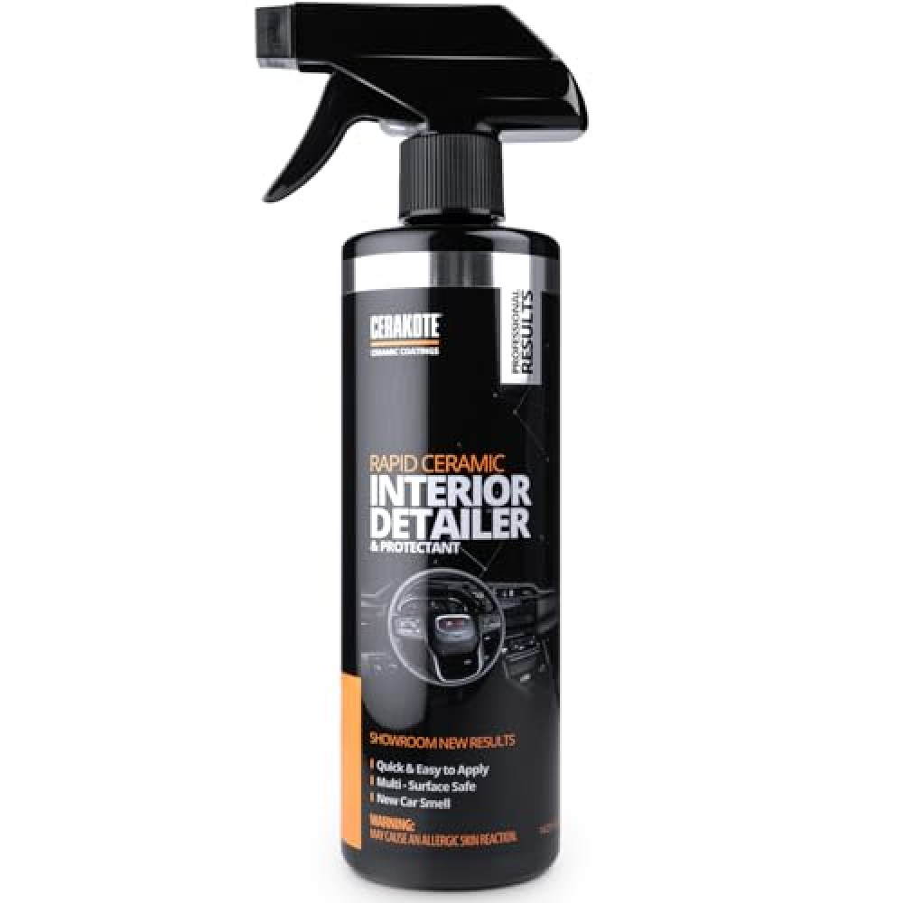 Rapid Ceramic Interior Detailer and Protectant (14 fl oz.) – Quick and Easy – Multi-Surface Safe – Dry to the Touch – Clean and Protect Your Car, Truck, or SUV