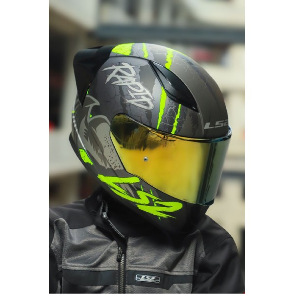 Rapıd Race Raven Mat Siyah-Gri-Neon Sarı Kask - S - Gri Oto Boyaları Fiyatı