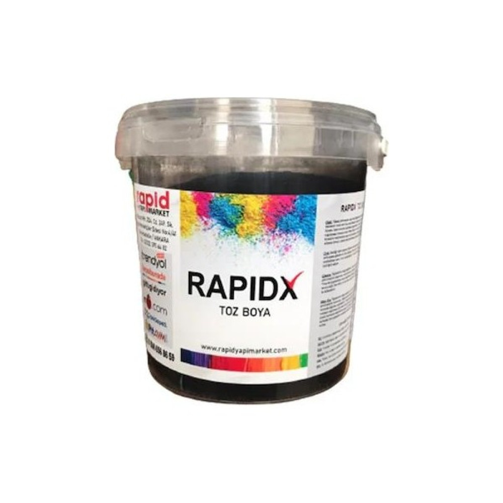 Rapidx Siyah Toz Boya 1 kg İç Cephe Duvar Boyası Fiyatı