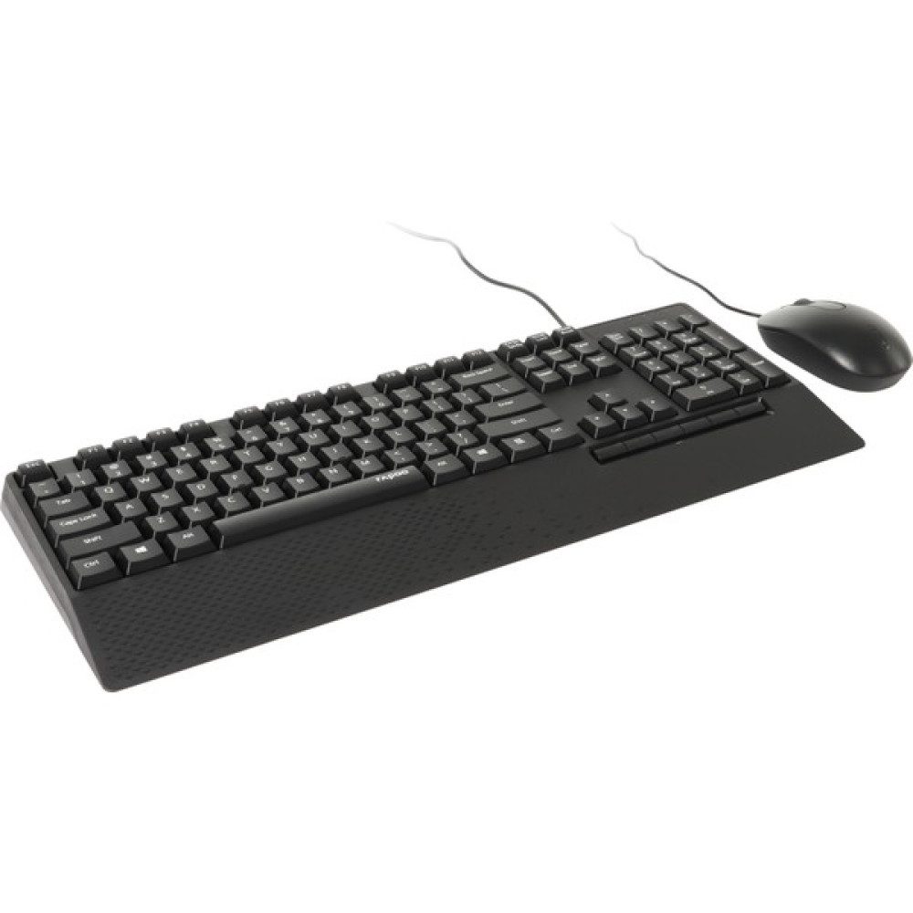 Rapoo NX2000,USB Kablolu Ergonomik Q Türkçe Klavye ile Optik Mouse Set - Siyah Oyuncu Klavyesi Fiyatı