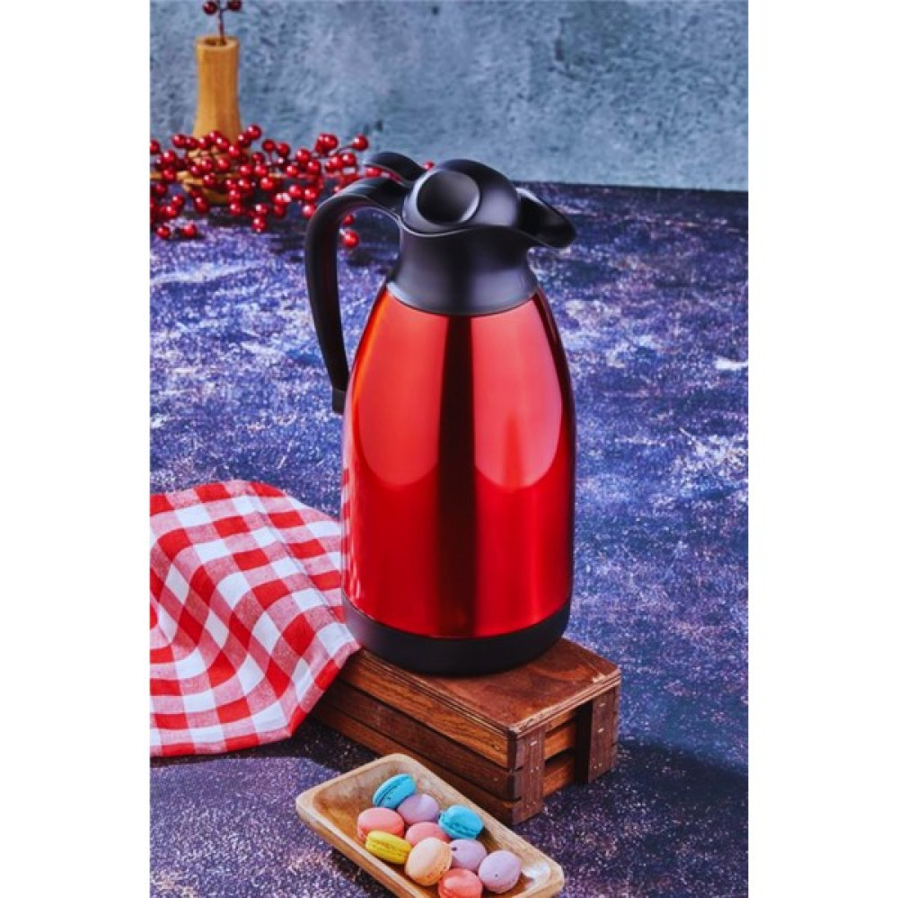 Rapt Kitchen House 2 Litre Çelik Termos Inox Kırmızı Kamp Mutfağı Fiyatı