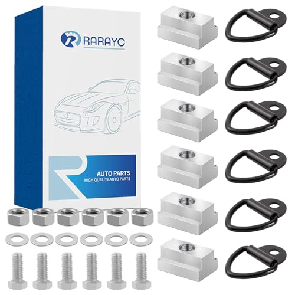 RARAYC 6 PCS Bed Rail Accessories for Toyota Tacoma & Toyota Tundra