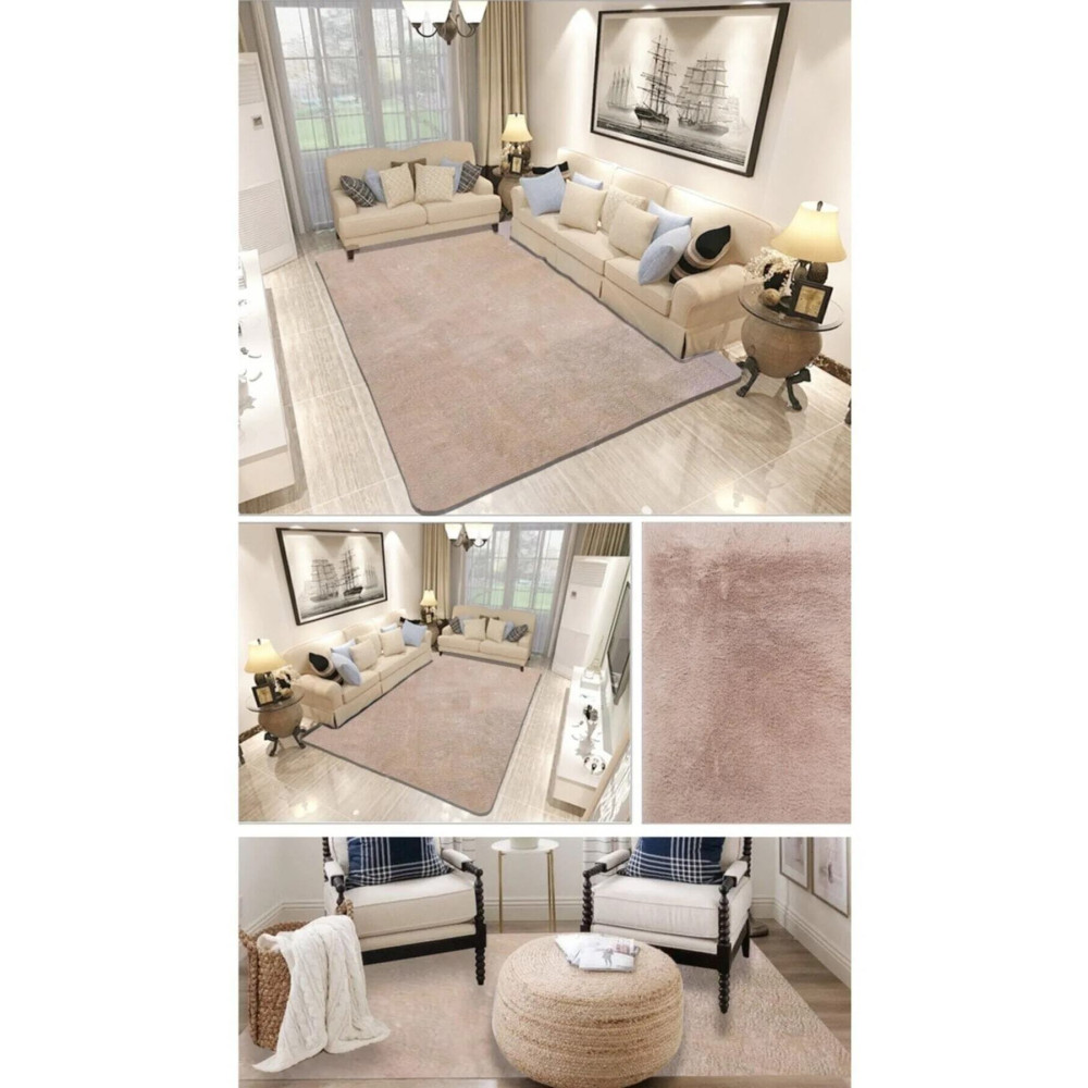 Raschel Carpet Raschel Carpet Kesme Yolluk Kaymaz Taban Yumuşak Peluş Halı Vizon 80 x 490 Beden Kilim Fiyatı