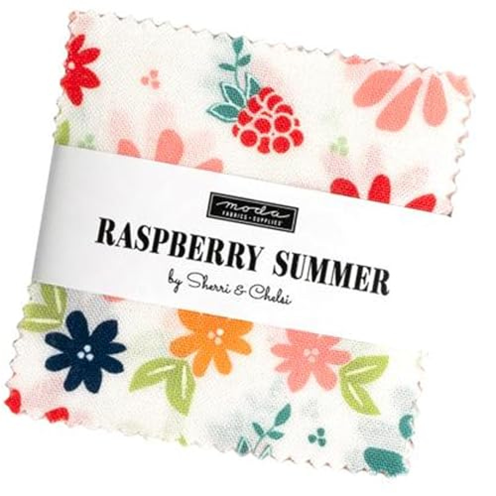 Raspberry Summer Mini 2.5" Charm Pack by Sherri & Chelsi for Moda Fabrics 37690MC 42 2.5" Fabric Squares