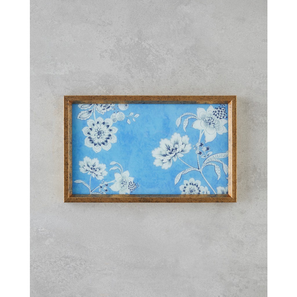Rasphberry Dekoratif Tepsi 16X26 cm Mavi - 16 x 26 cm Tepsiler / Fırın Kapları Fiyatı