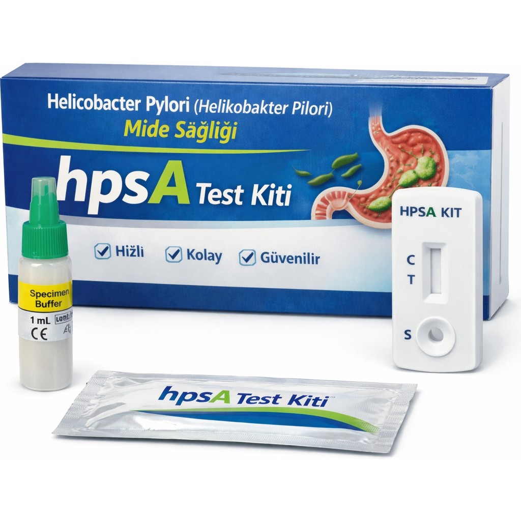 Rastmed Helicobacter Pylori (Helikobakter Pilori) Mide Sağlığı - Hpsa Test Kit Laptop Batarya Pil Fiyatı