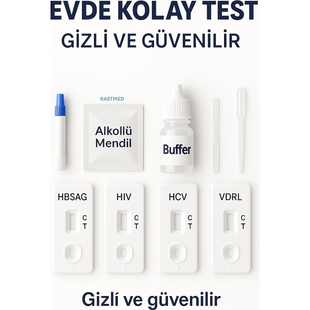 Rastmed Rastmed-Akslepion Profosyonel A. HUMAN,HCV.VDRL,HBSAG Rapid 4 LÜ - (Ev Tipi) Diğer Fiyatı
