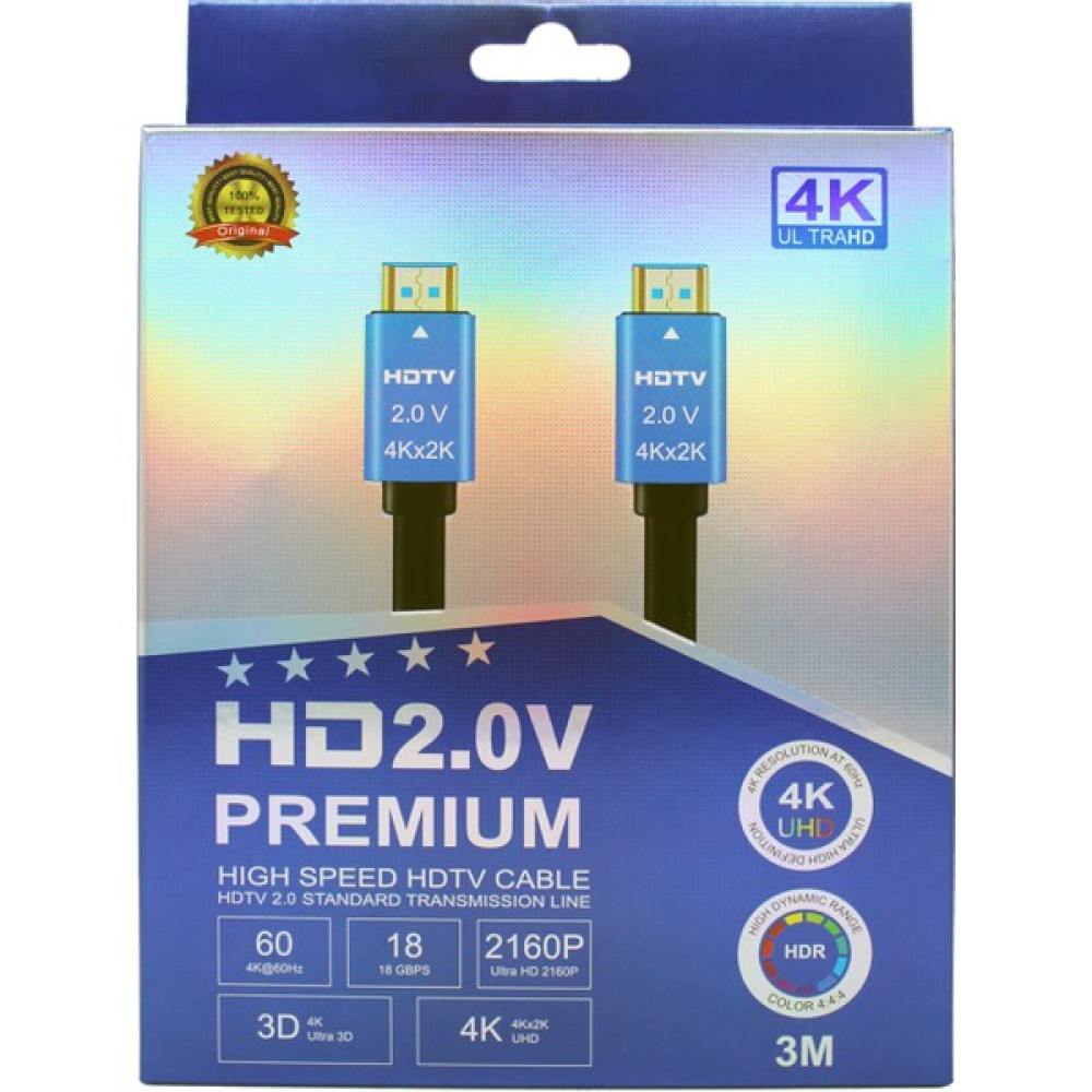 Rastpage Hdtv Premium Yüksek Hızlı 4K Ultra Hd HDMI 2.0 Ses ve Görüntü Kablosu 3 Metre HDMI Kablo Fiyatı