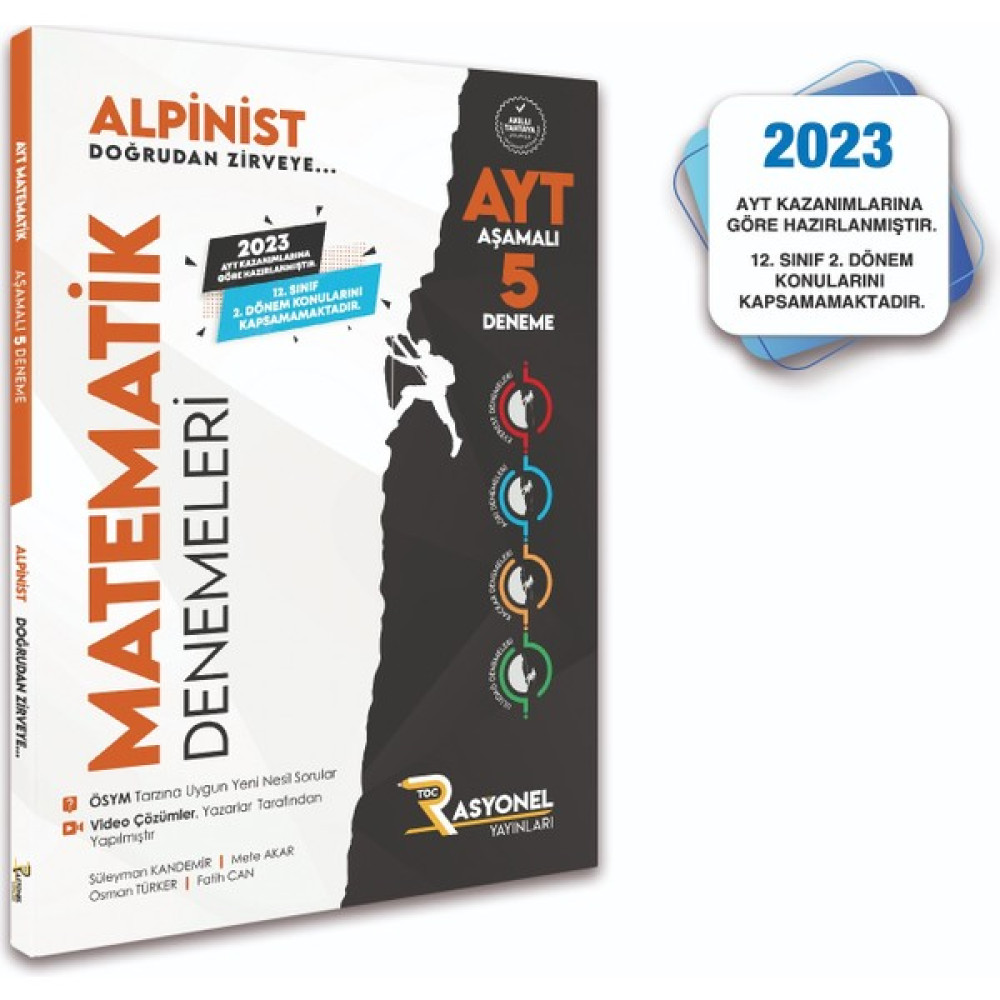 Rasyonel Yayınları 2023 Ayt Matematik Aşamalı 5'li Deneme Seti 2023 Ayt Kazanımlarına Uygundur Matematik Fiyatı