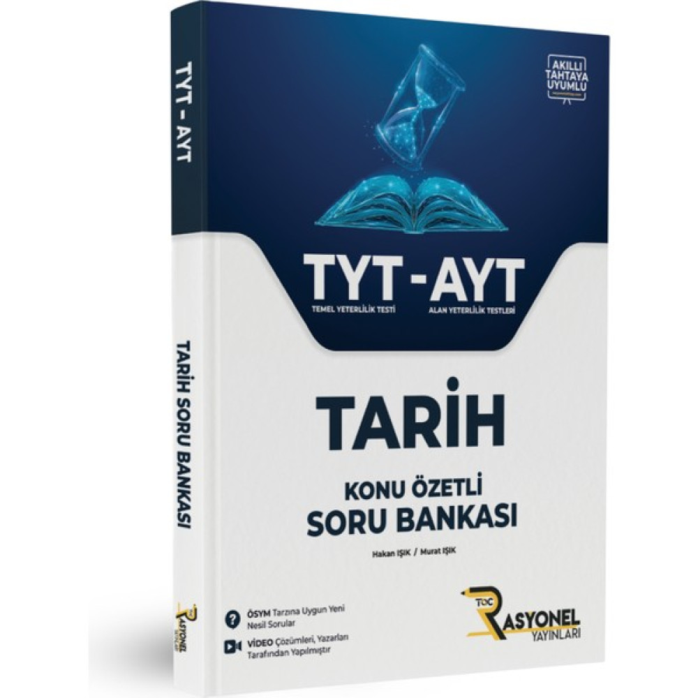 Rasyonel Yayınları 2024 TYT - AYT Tarih Yeni Nesil Soru Bankası (Konu Özetli) Sosyal Bilgiler Fiyatı