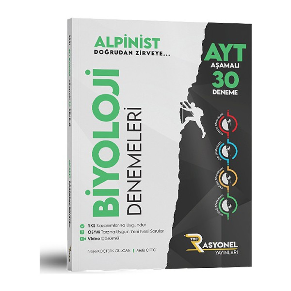 Rasyonel Yayınları Alpinist AYT Biyoloji Branş Denemeleri Temel Yeterlilik Testi (TYT) Fiyatı
