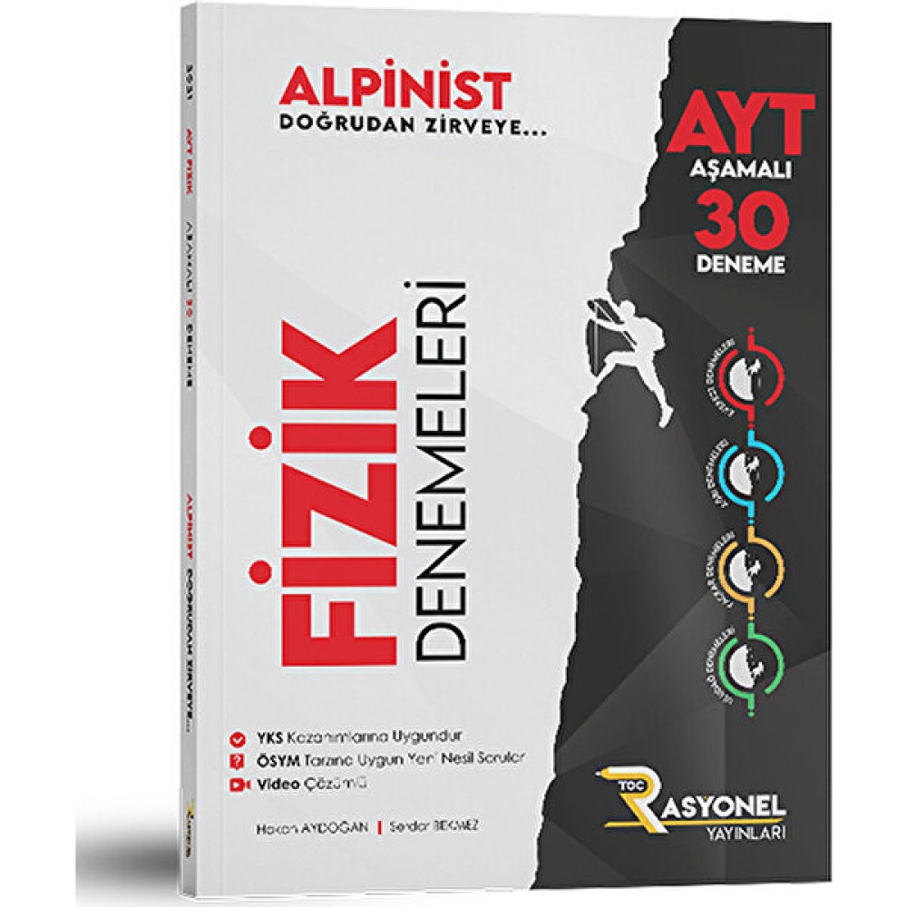Rasyonel Yayınları Alpinist AYT Fizik Branş Denemeleri Temel Yeterlilik Testi (TYT) Fiyatı
