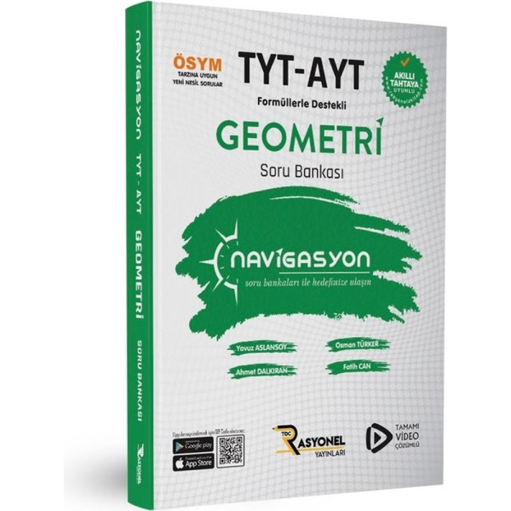 Rasyonel Yayınları Navigasyon Tyt Ayt Geometri Soru Bankası Temel Yeterlilik Testi (TYT) Fiyatı