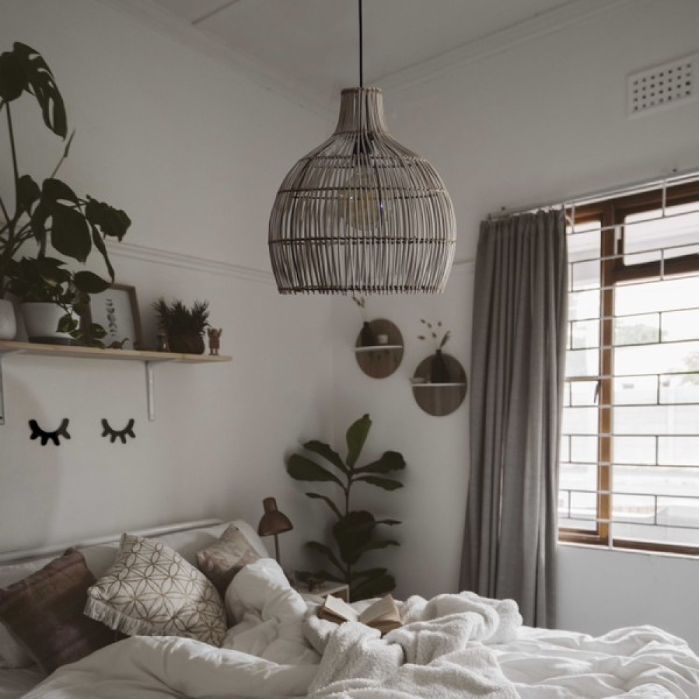 Rattan Avize Bambu Sarkıt Swiss Naturel - Ahşap - 1'li Avize Fiyatı