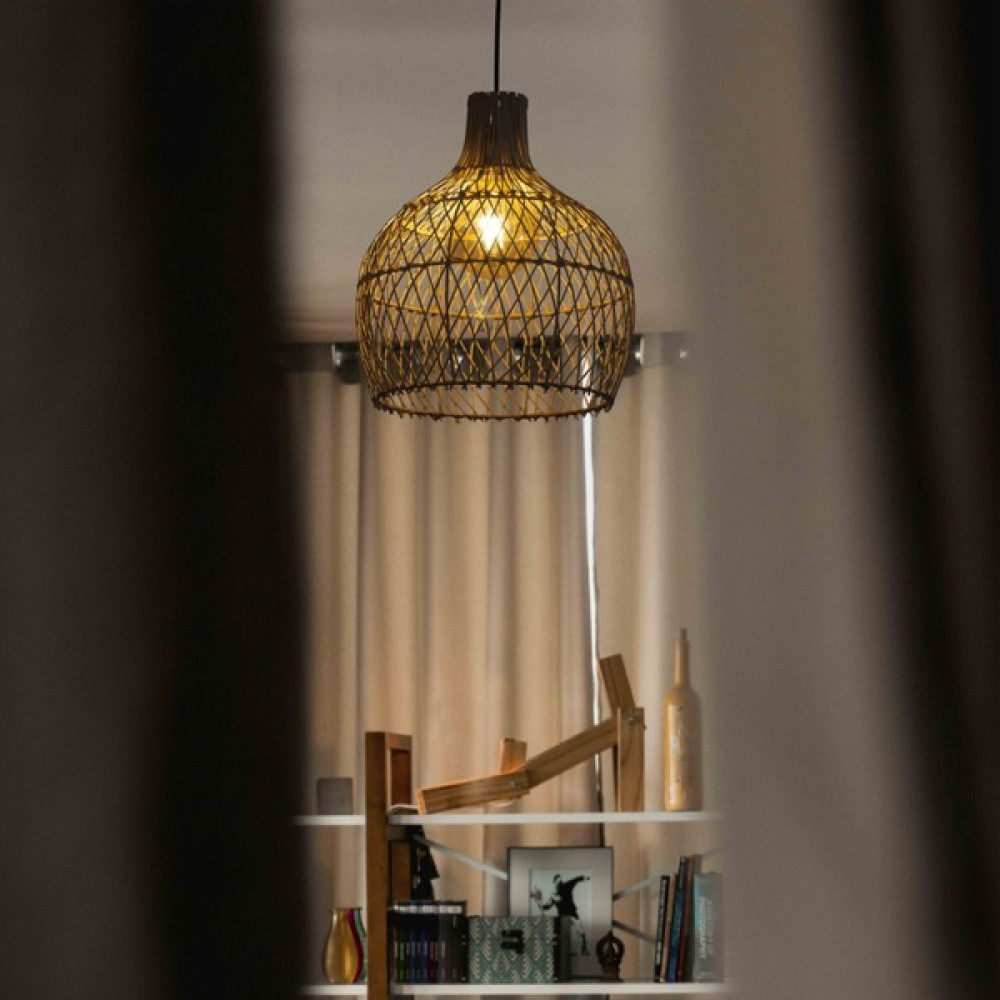 Rattan Avize Sarkıt Bambu Shadow - Ahşap - 1'li Avize Fiyatı