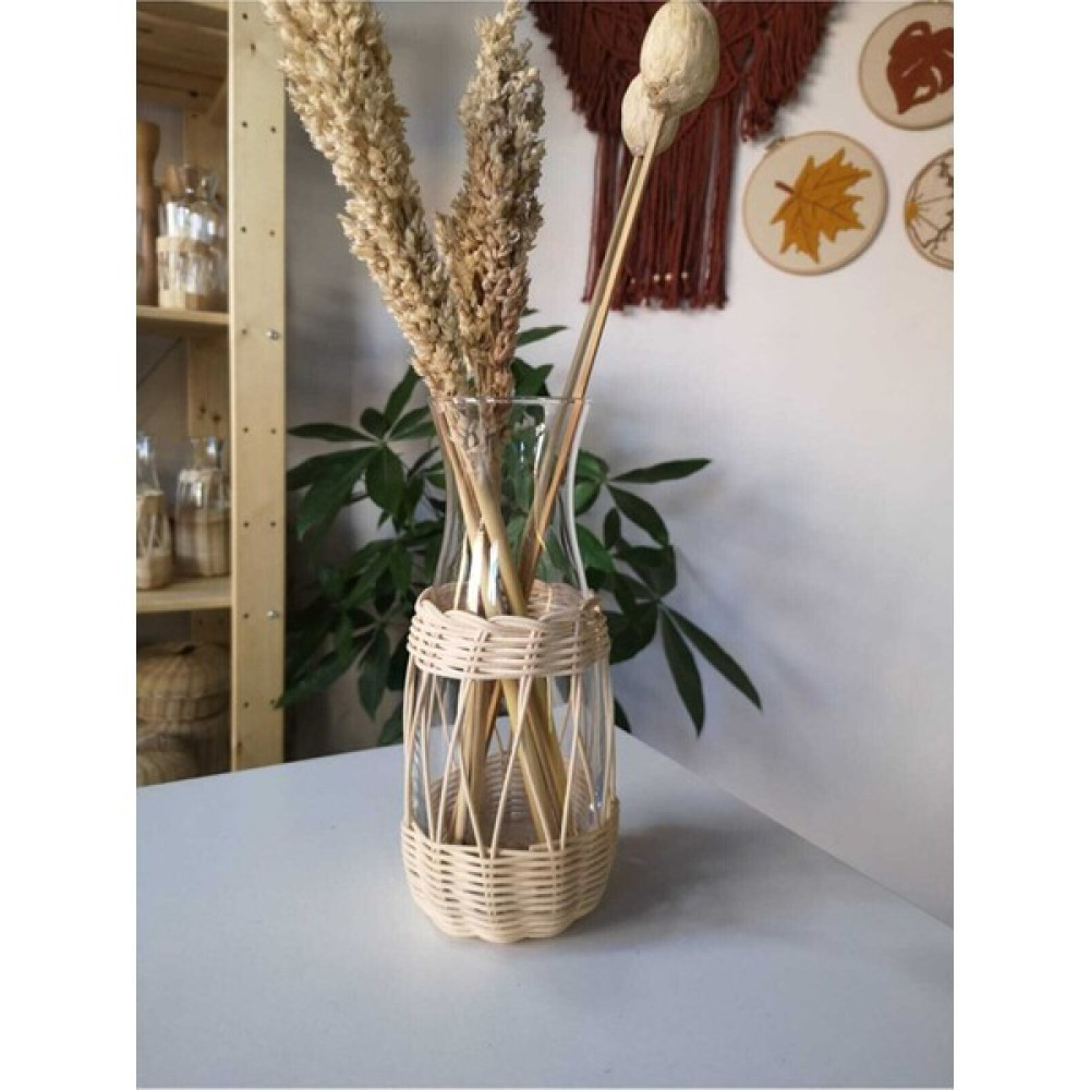 Rattan Doğal Bambu Vazo - Gold Vazo Fiyatı