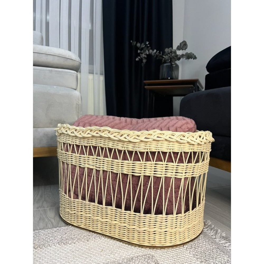 Rattan Home Design Rattan Dekoratif Sepet 35X50 cm - Kahverengi Sepet Fiyatı