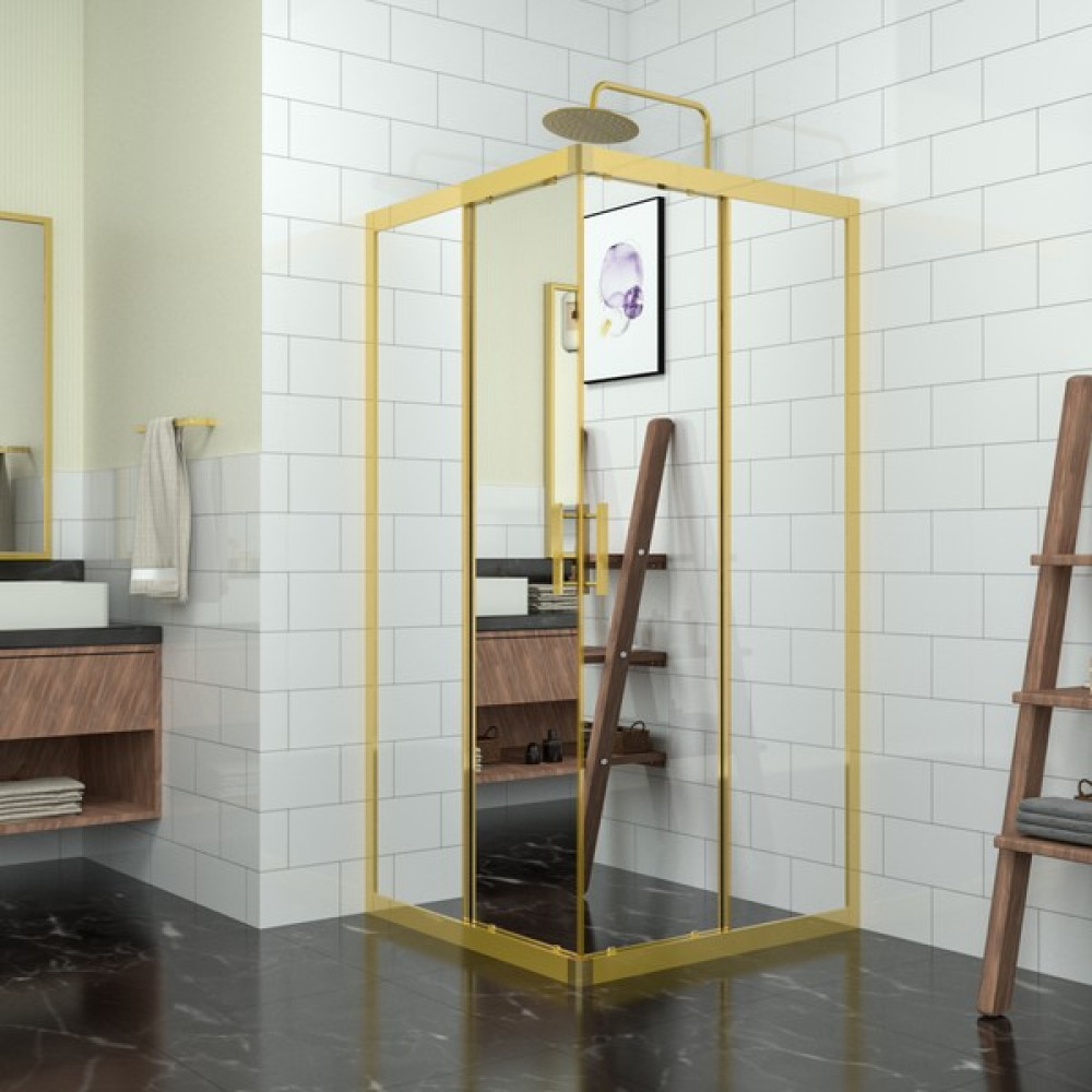 Raumark Gold Vega 6mm Reflekte Cam Kare Duşakabin - 90X90 Duşakabin Fiyatı