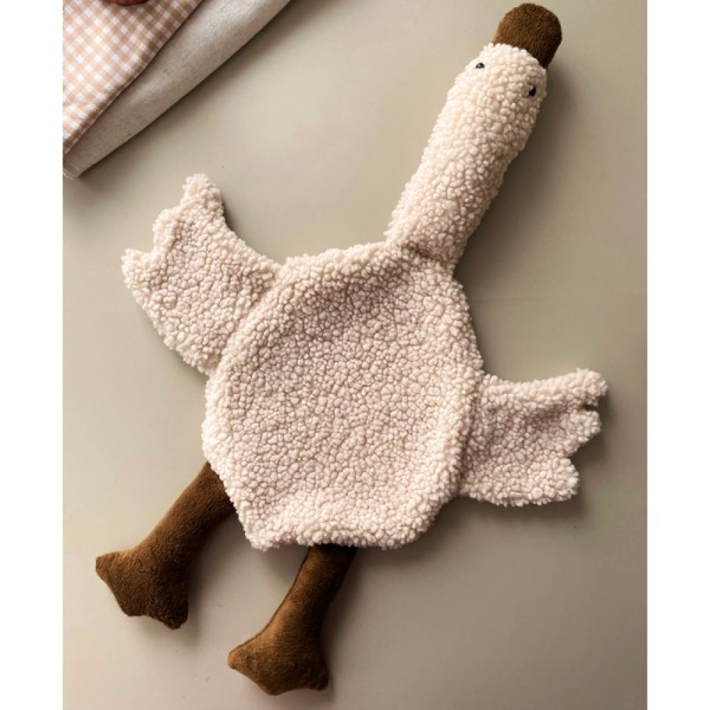 Rav Studio Çocuk Uyku Arkadaşı Ördek Uyku Yastığı Kaz 60 cm Büyük - Bej Bebek Oyuncakları Fiyatı