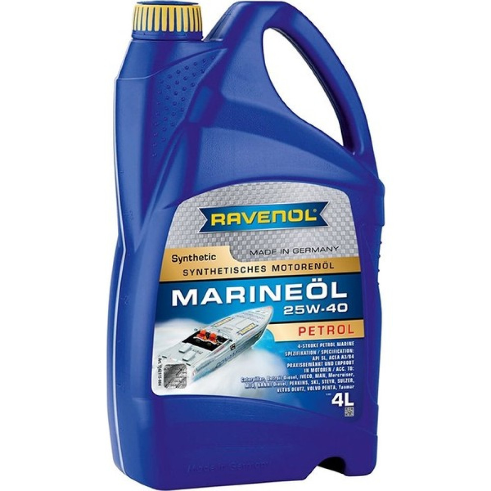 Ravenol 4 Zamanlı Sentetik Motor Yağı 25W-40 4 Litre Oto Boyaları Fiyatı