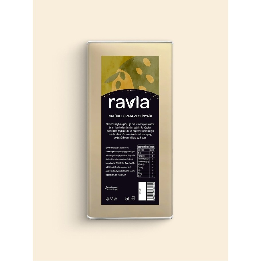 Ravla Naturel Sızma Zeytinyağı - Sofralık 5L - 5 lt Diğer Fiyatı
