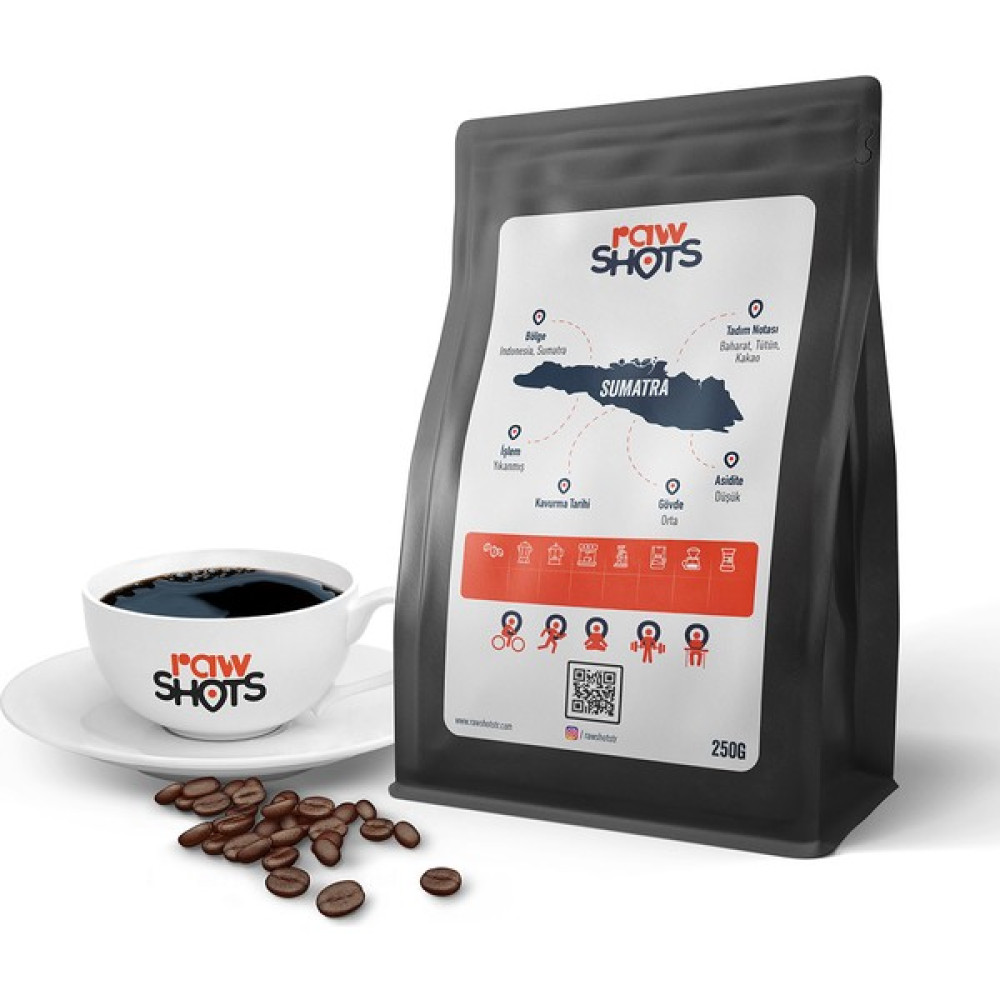 RawShots Sumatra Filtre Kahve 250 gr - Çekirdek (Öğütülmemiş) Kahve Fiyatı