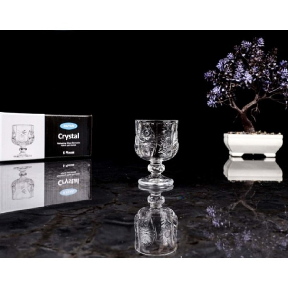 Rayan Crystal Kahve Yanı Bardak 6'lı 40ML - Şeffaf - 40 ml Fincan / Bardak / Kahve Takımı Fiyatı
