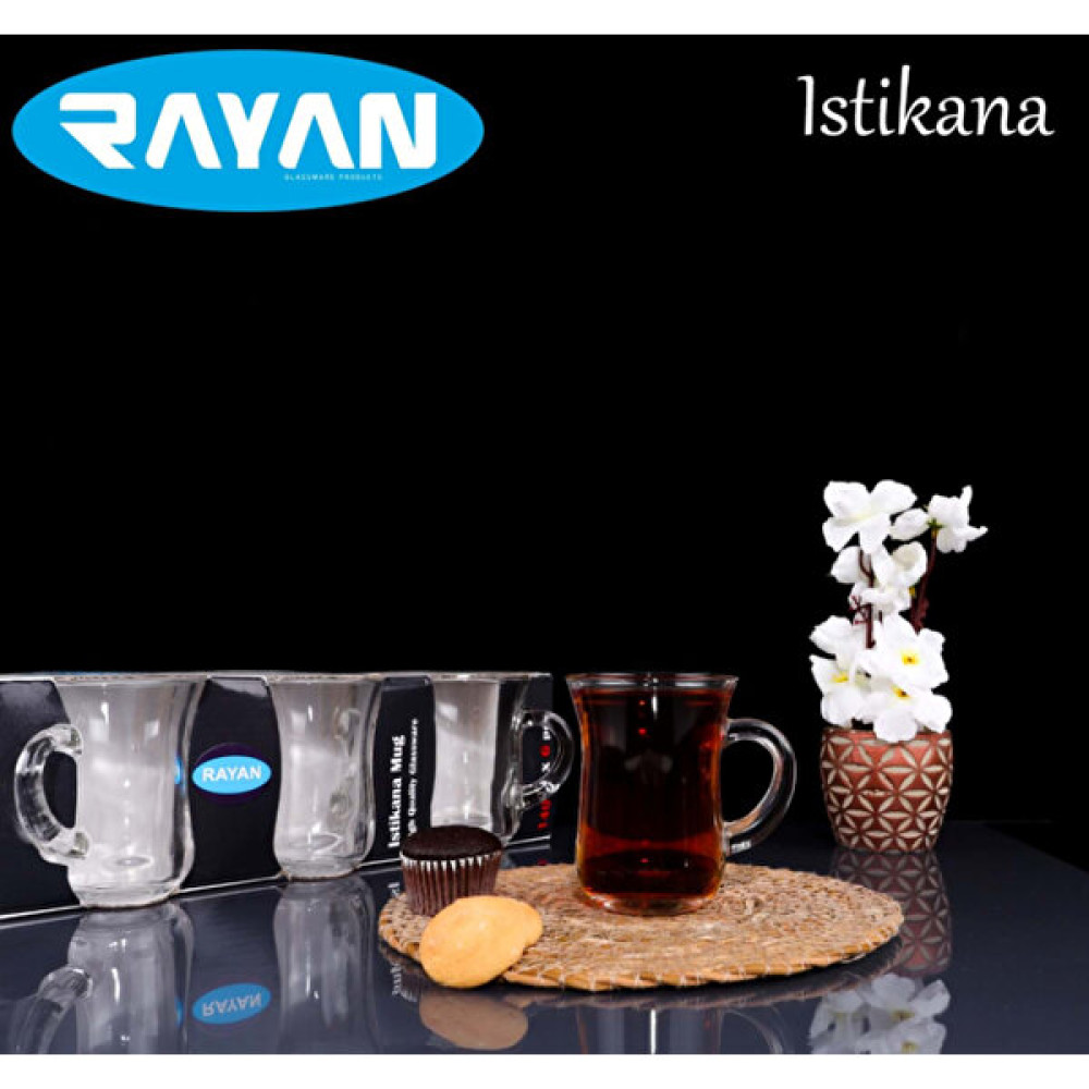 Rayan Istikana Kulplu Çay Bardağı - Şeffaf Fincan / Bardak / Kahve Takımı Fiyatı