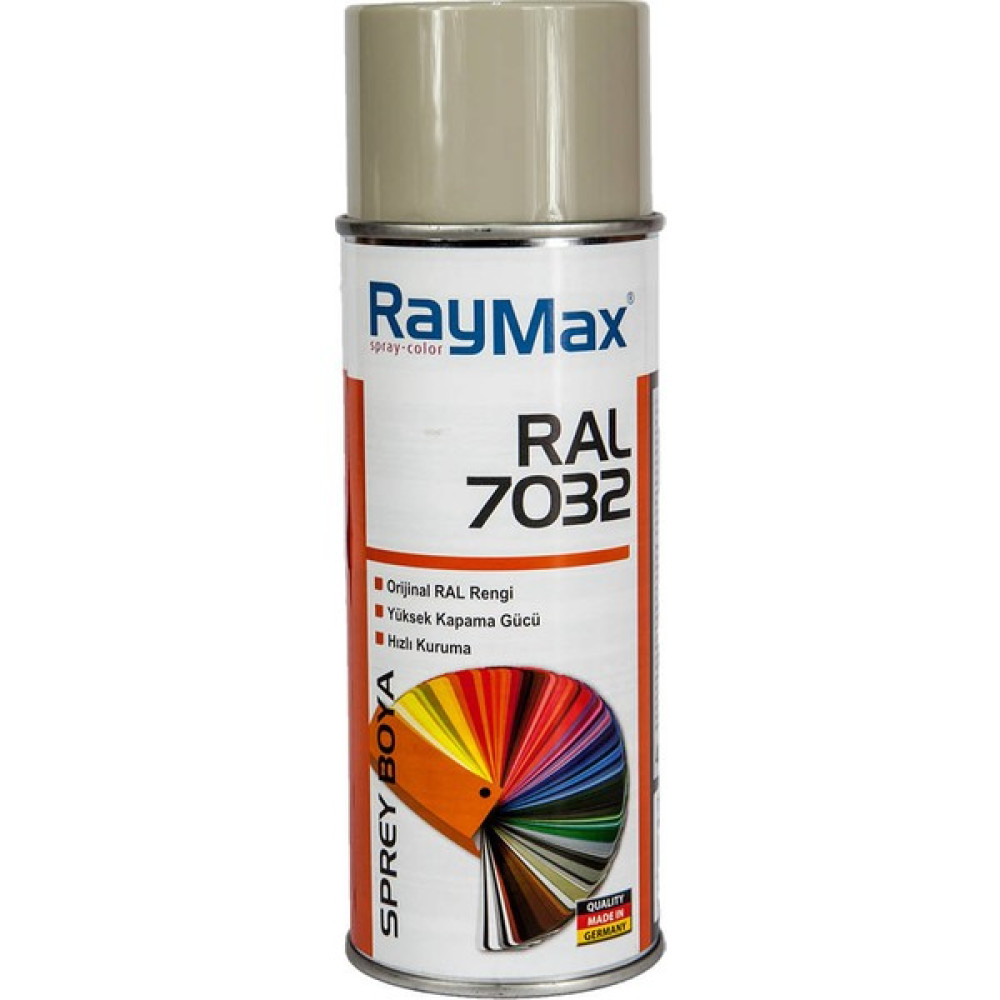 Raymax Ral 7032 Taş Gri Sprey Boya 100% Orijnal Ral 400ML Boya Malzemeleri Fiyatı