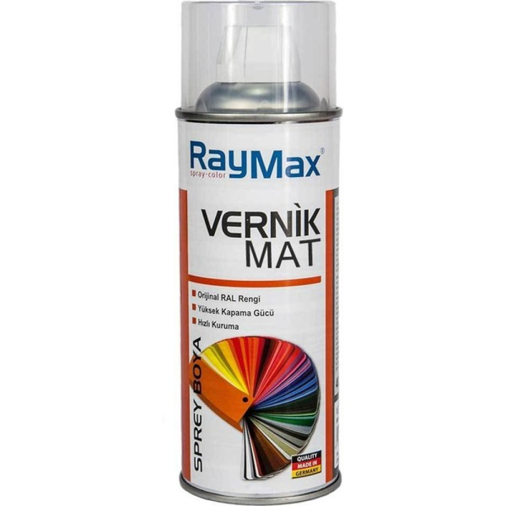 Raymax Vernik Mat Sprey Boya 100% Orijnal Ral 400ML Boya Malzemeleri Fiyatı
