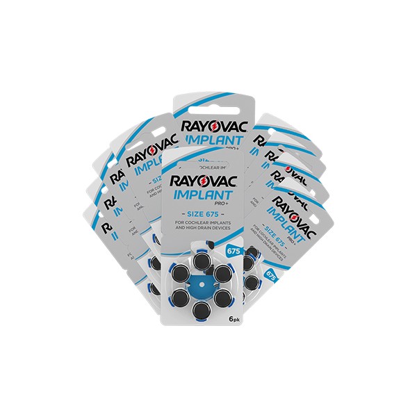 Rayovac Cochlear Implant 675 Numara 60 Adet - 10'lu Normal & Şarj Edilebilir Piller Fiyatı
