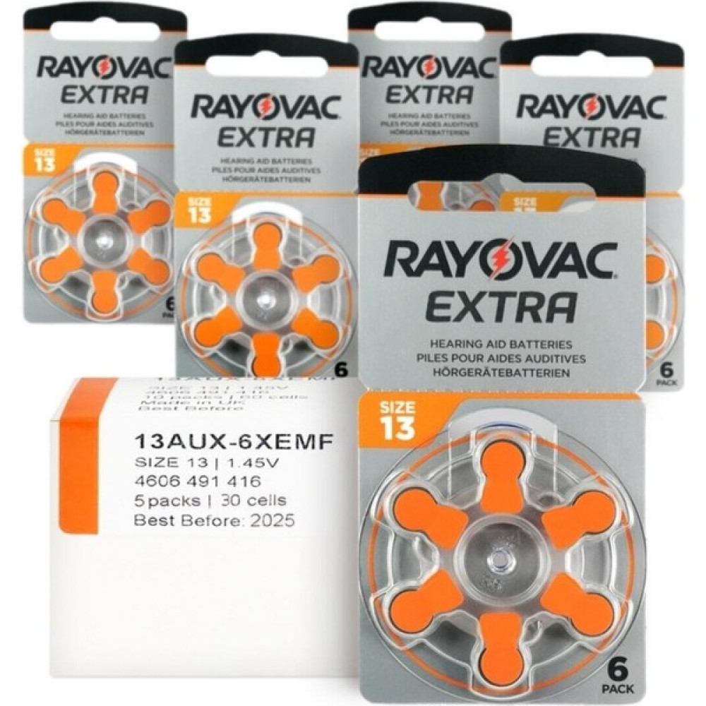 Rayovac Extra 13 Numara Işitme Cihazı Pili 6x5 (30 Adet) Diğer Fiyatı