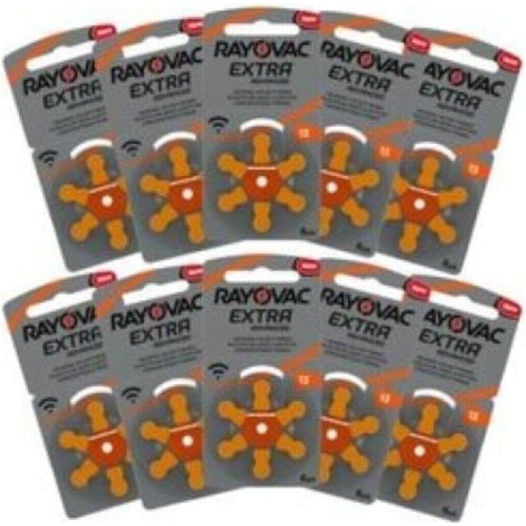 Rayovac Extra 13 Numara Pil Kulak Içi Işitme Cihazı Pili Kulaklık Pili 10 Paket - Toplam 60 Adet Pil Bluetooth Kulaklık Fiyatı