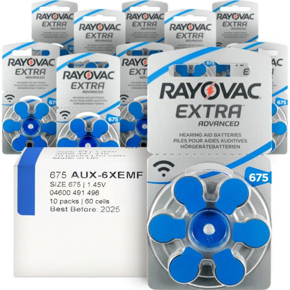 Rayovac Extra 675 Numara Işitme Cihazı Pili 60'lı - 10' lu Diğer Fiyatı