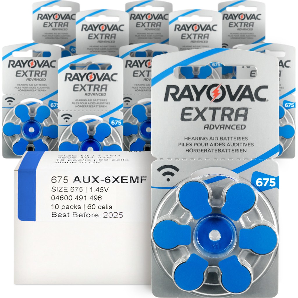 Rayovac Extra 675 Numara Işitme Cihazı Pili 60'lı - 10'lu Normal & Şarj Edilebilir Piller Fiyatı