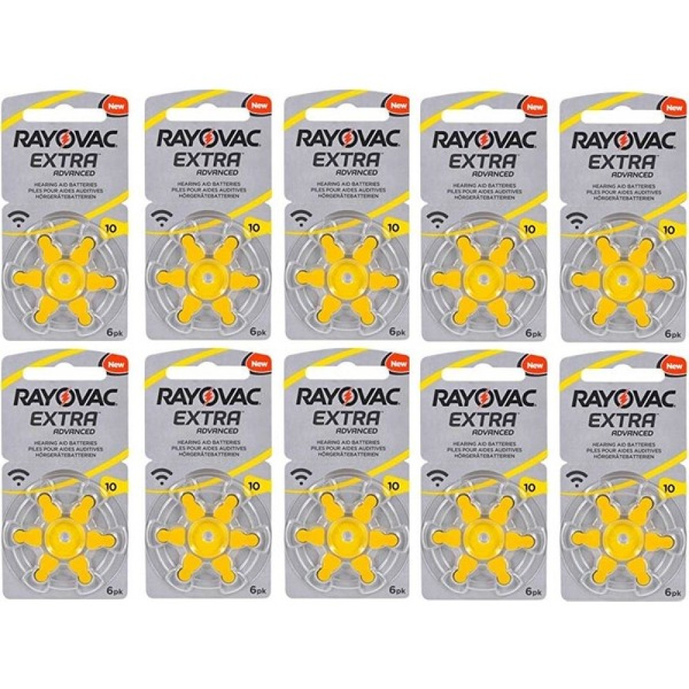 Rayovac Extra Advanced 10 PR70 Numara Kulaklık Pili 6lı 10 Paket Normal & Şarj Edilebilir Piller Fiyatı