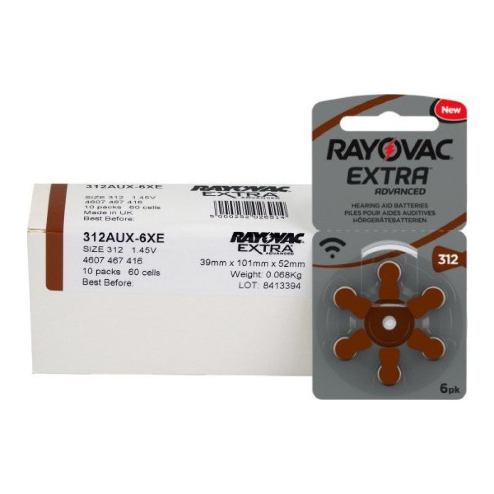 Rayovac Extra Advanced Işitme Cihazı Pili NO:312 - 60 Adet Normal & Şarj Edilebilir Piller Fiyatı