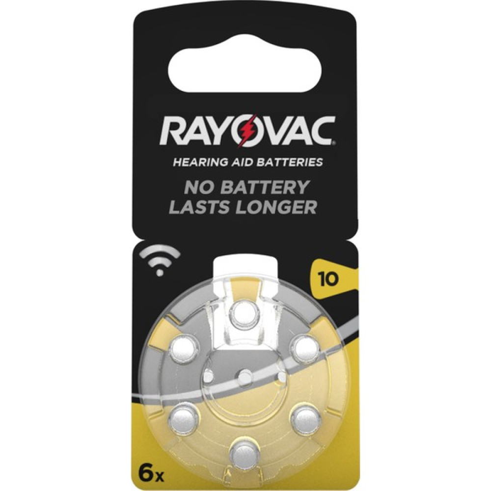 Rayovac Hearing Aid Batteries 10 Numara Blister İşitme Cihaz Pili 6'lı Normal & Şarj Edilebilir Piller Fiyatı