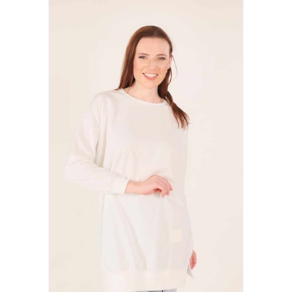 Rays 1418 Arma Detaylı Sweat Beyaz Bayan Sweatshirt Fiyatı