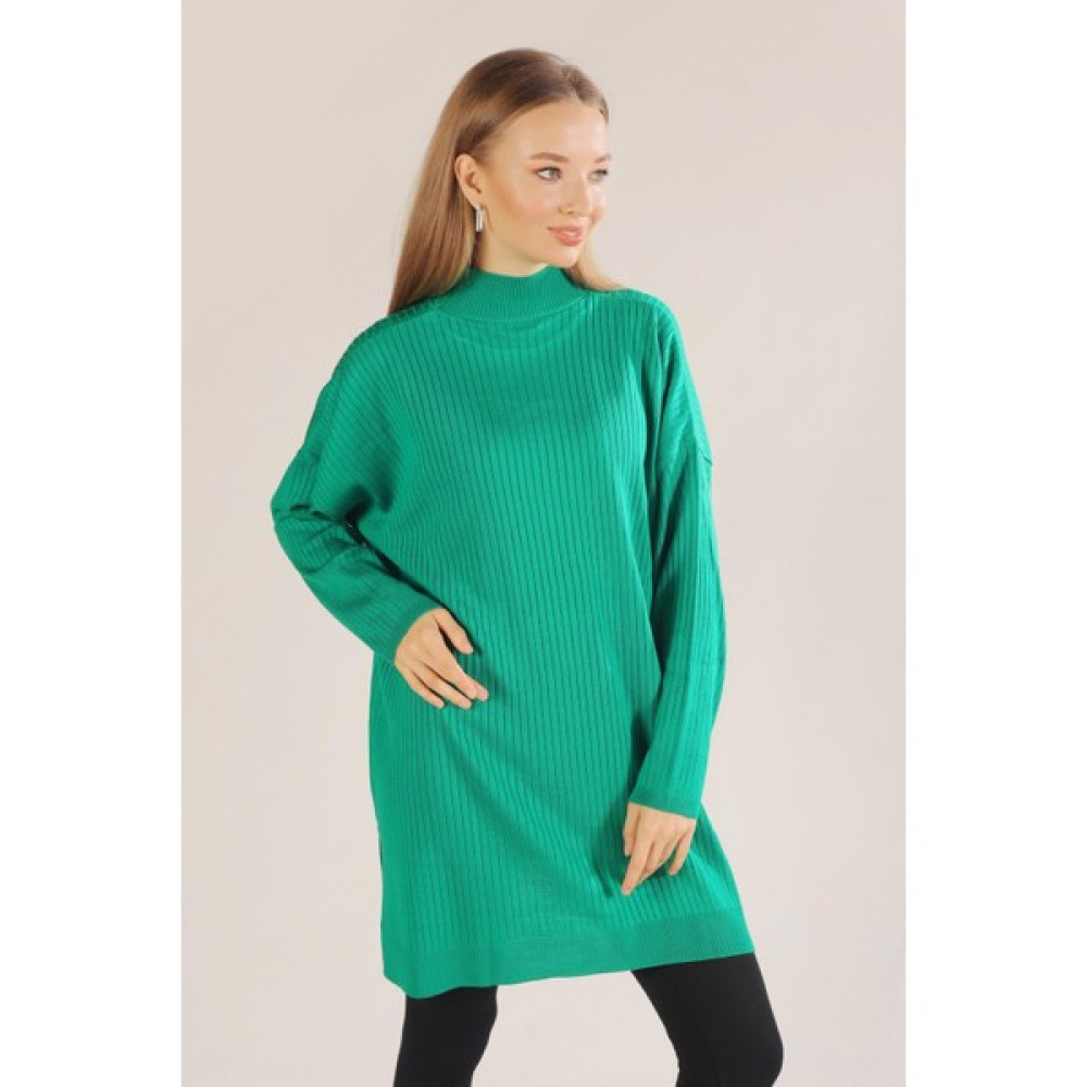 Rays 22131 Yırtmaç Detay Fitilli Tunik Benetton Yeşili Tunik Fiyatı