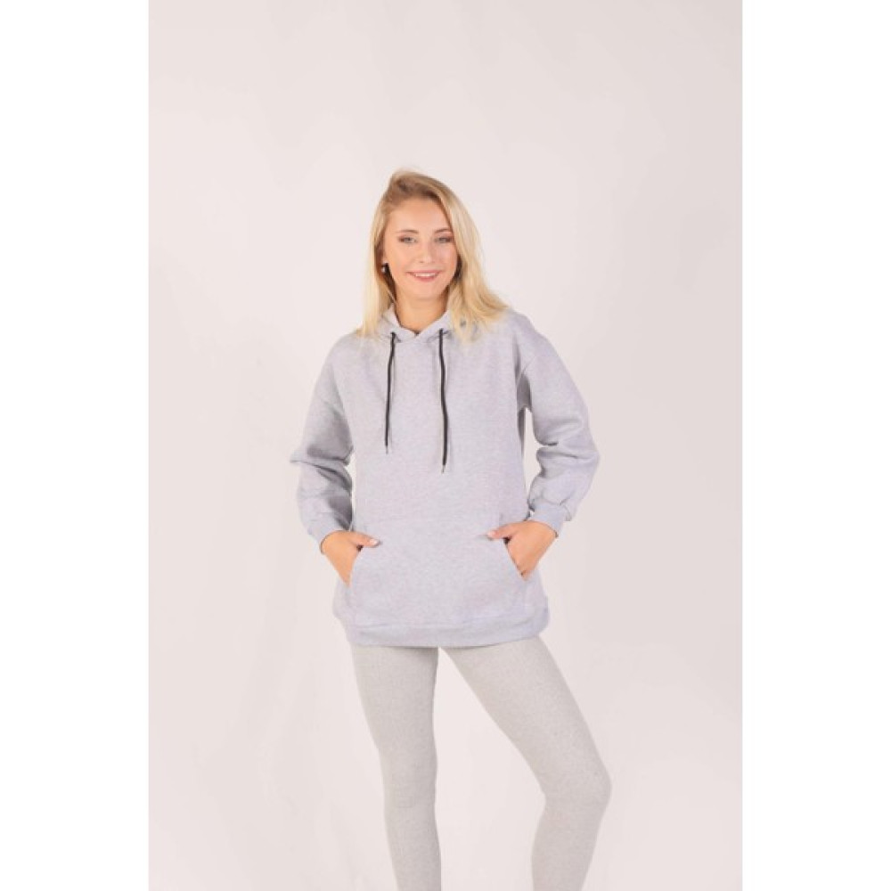 Rays 8135M Oversize Bağcıklı Sweat Gri Bayan Sweatshirt Fiyatı