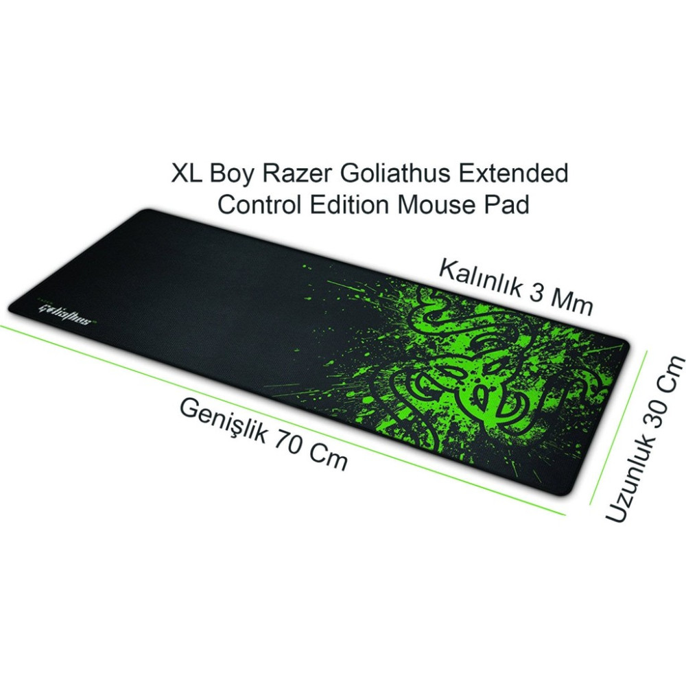 Razer Goliathus Extended Control Mousepad 70x30 cm Kauçuk Malzeme ile XL Boy Oyun İçin Mouse Pad Fiyatı