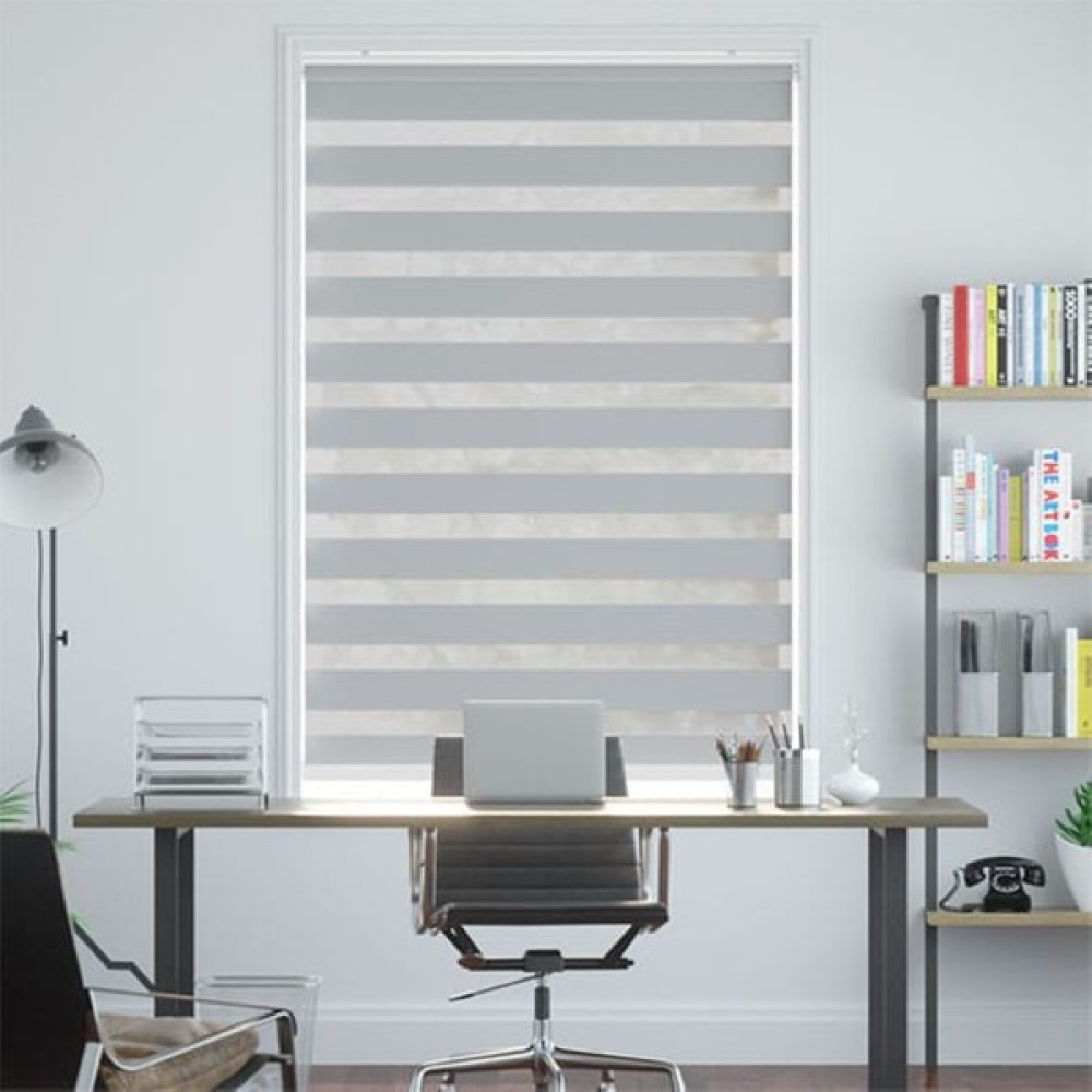 Rb Karesi Zebra Perde Karartma Perde Blackout Perde Ofis Perdesi Gri - 180 x 185 cm Perde Fiyatı