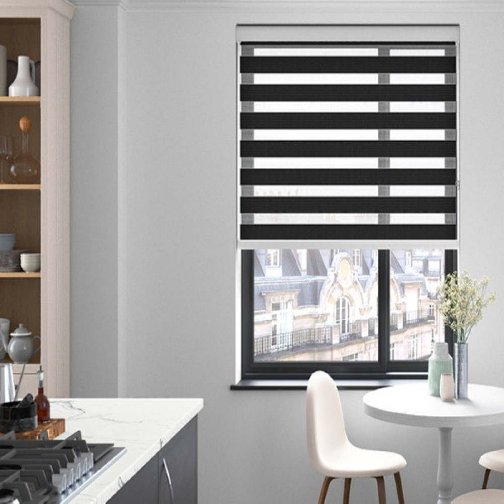 Rb Karesi Zebra Perde Karartma Perde Blackout Perde Ofis Perdesi Siyah - 50 x 200 cm Perde Fiyatı