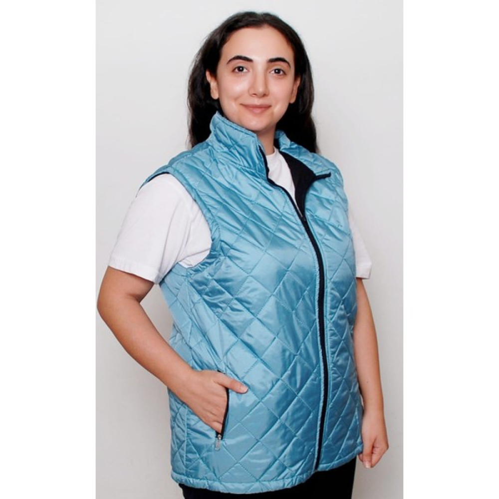 R&B Tasarım Baklava Desenli Kapitone Şişme Yelek Kadın Yelek Fiyatı