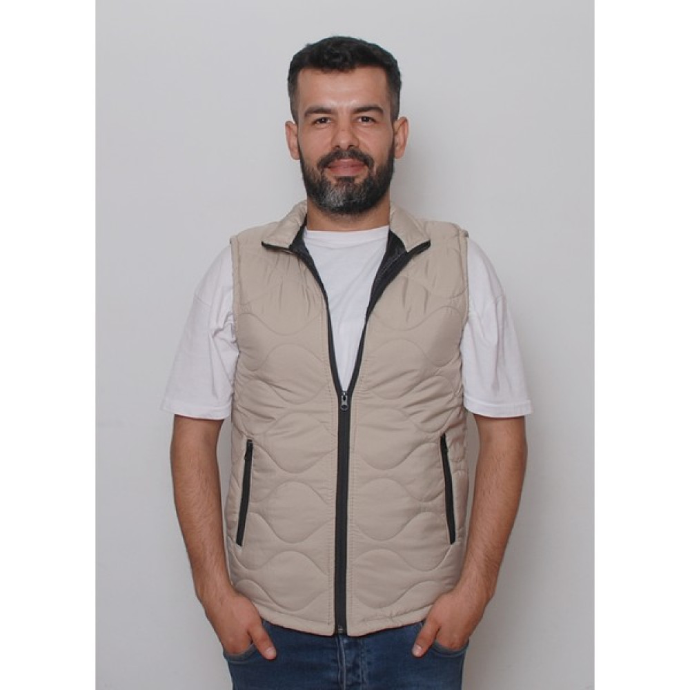 R&B Tasarım Soğan Desenli Slimfit Kapitone Şişme Yelek Erkek Yelek Fiyatı