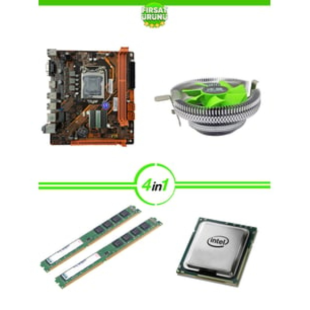 RBD126 İ5-4570+H81DA V1.2+ 4GB RAM+ Snowman M800 Soğutucu Bundel Set İşletim Sistemleri Fiyatı
