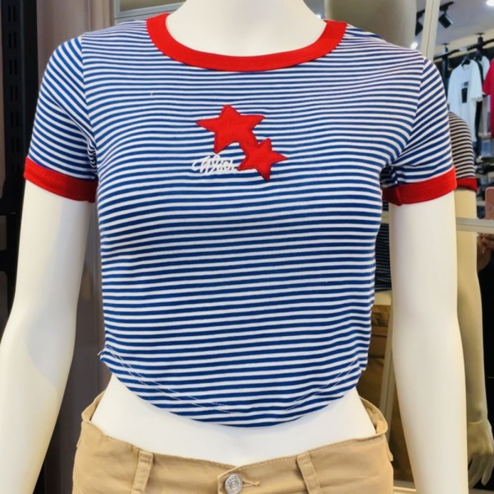 RBG Store Crop Y2K Kolej Kısa Kollu Bisiklet Yaka L Bluz Fiyatı
